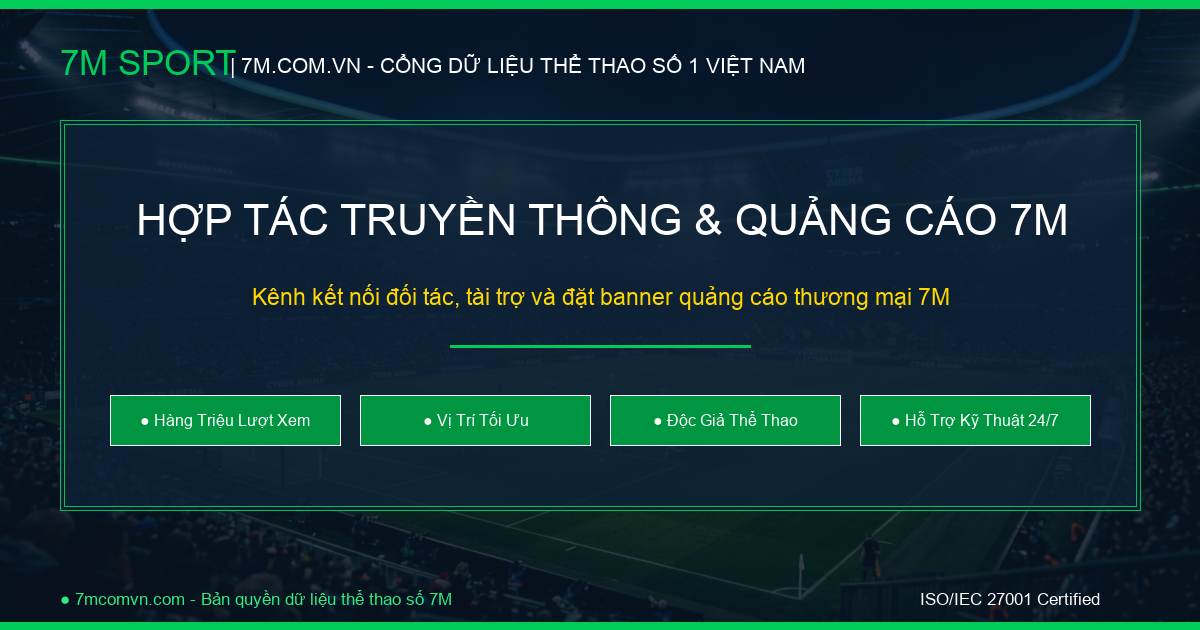 Hợp Tác Thương Mại 7M – Giải Pháp Quảng Cáo Thể Thao & Truyền Thông Đa Kênh