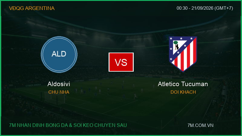 Nhận định, soi kèo Aldosivi vs Atletico Tucuman (00:30 ngày 21/09/2026): Điểm tựa sân nhà