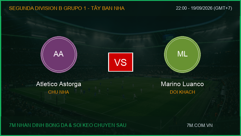Phân tích, soi kèo Atletico Astorga vs Marino Luanco (22:00 ngày 19/09/2026): Cơ hội bứt phá