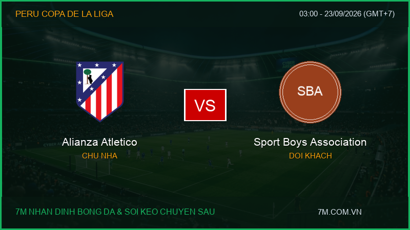 Phân tích, soi kèo Alianza Atletico vs Sport Boys Association (03:00 ngày 23/09/2026): Cơ hội bứt phá
