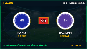 Nhận định Hà Nội vs Bac Ninh 11/10/2026 giải V-League