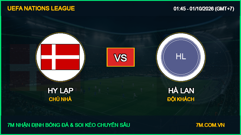 Soi kèo, nhận định Hy Lạp vs Hà Lan 01/10/2026 giải UEFA Nations League